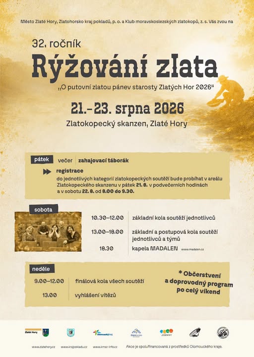 Město Zlaté Hory - 32. ročník rýžování zlata  1